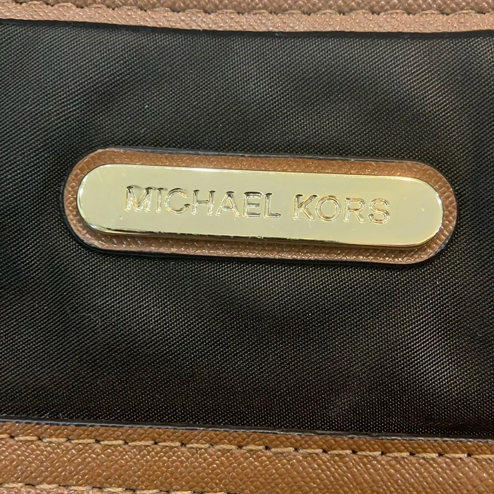 Michael Kors Black Crossbody‎ Bag Brown & Tan- Preloved